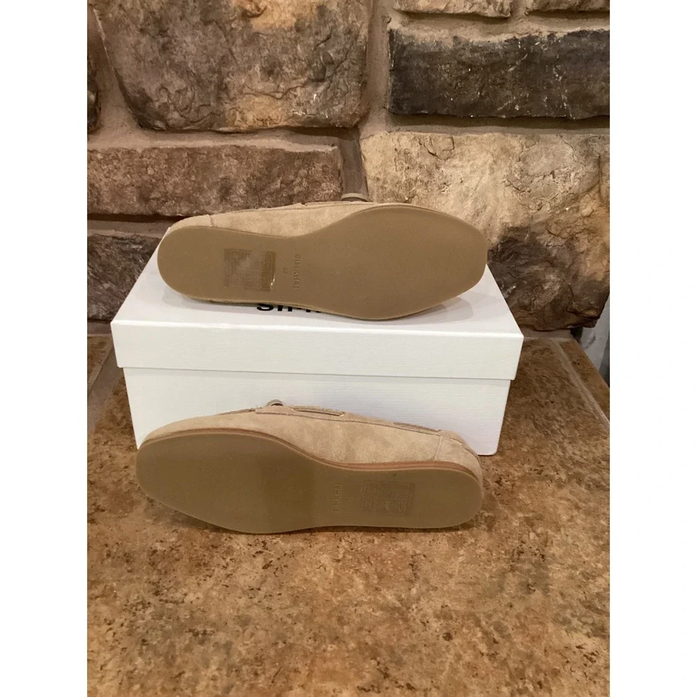 SIMKHAI Danner Suede Boat Shoes Desert Tan Loafers Size 36 US 5.5 NEW